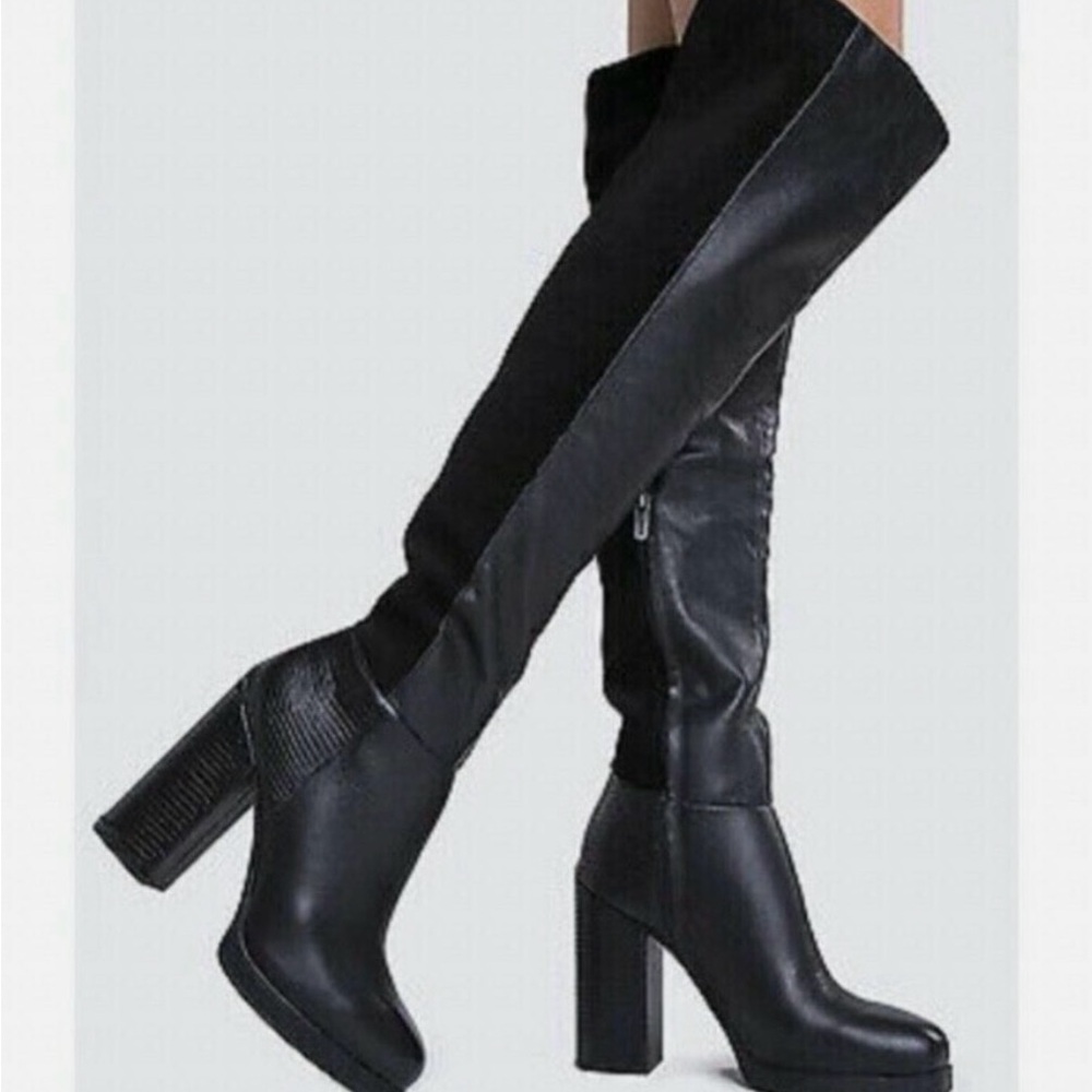 Howe Black Over the Knee Boots